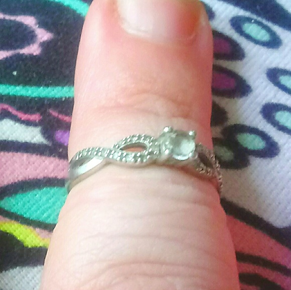 Sterling Silver Diamond Ring From Zales - Picture 4 of 4
